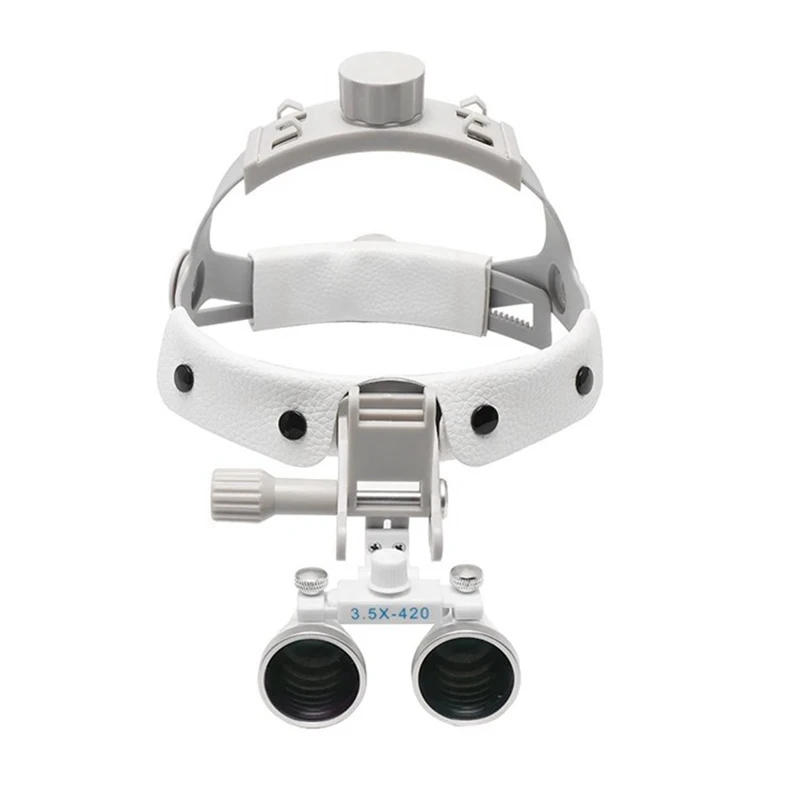 3.5X الأسنان Loupes طبيب الأسنان مجهر المكبر خفيفة للغاية خوذة الطبية عدسة مكبرة لوبا لجراحة الأسنان