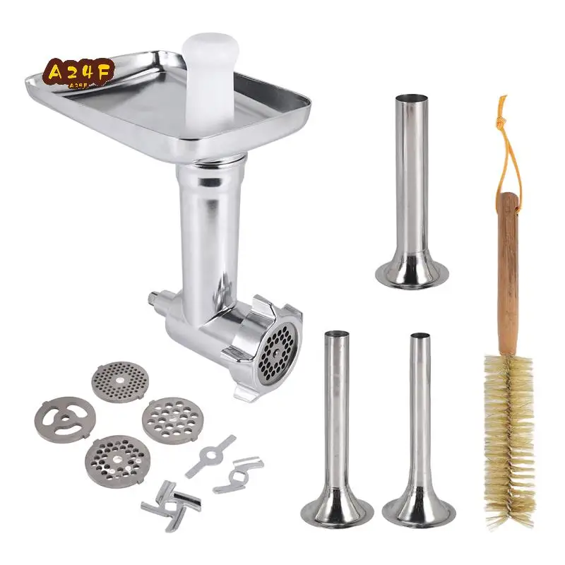 

A24F-1 Набор металлических насадок для мясорубки для миксеров Kitchenaid, насадка для мясорубки в комплекте