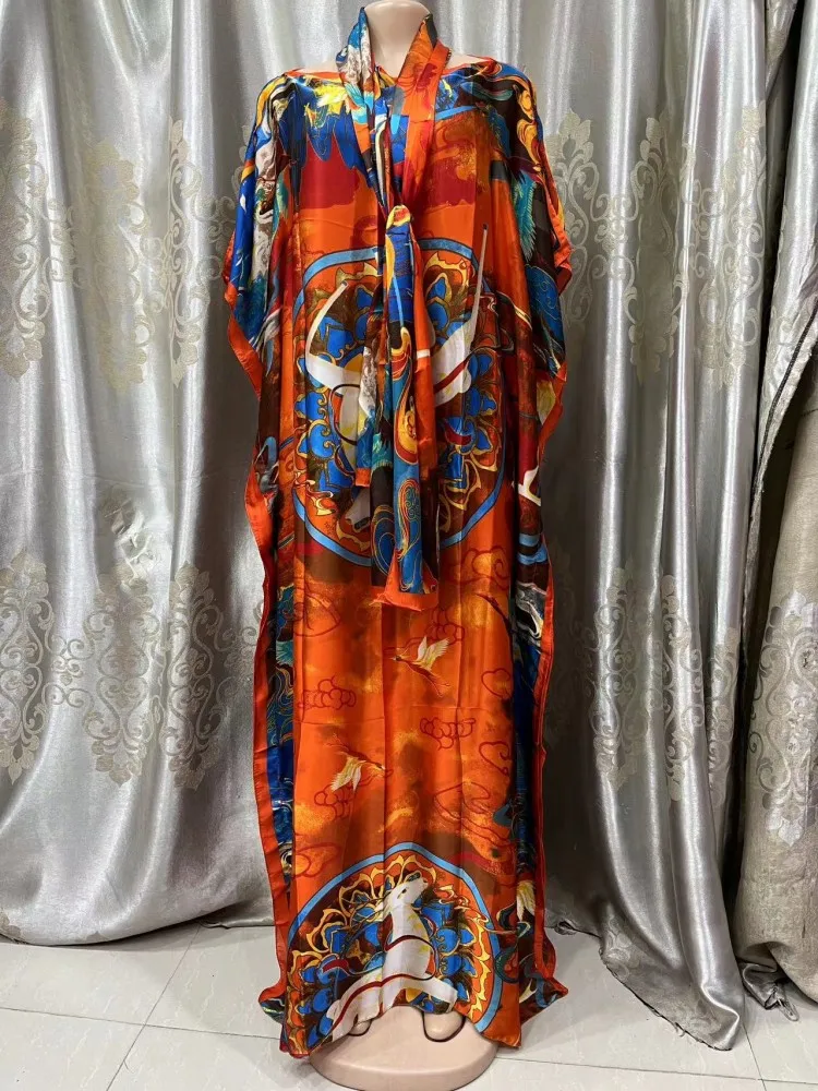 Vestido largo africano para mujer, ropa Abaya de moda musulmana, novedad de 2022