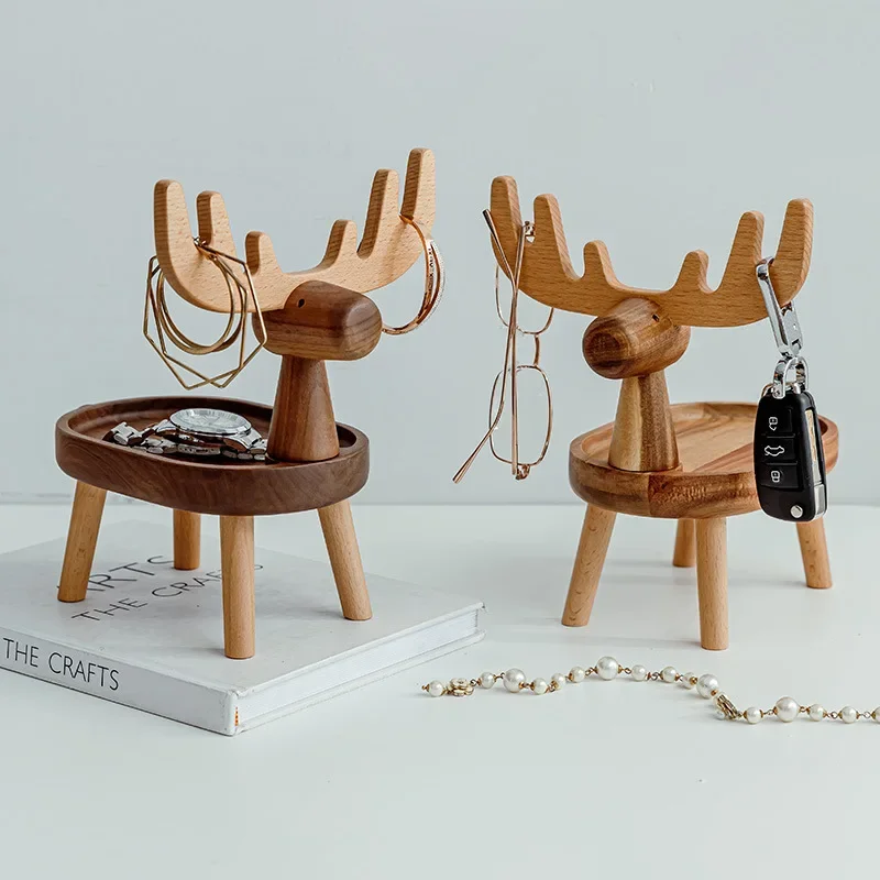 Entrance storage rack, jewelry rack, ornament bedroom home creative deer elf