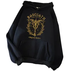 Basgiath War College Sweatshirt Fourth Wing Merch Dragon Rider Hoodie Unisex Pullover Tops Streetwear