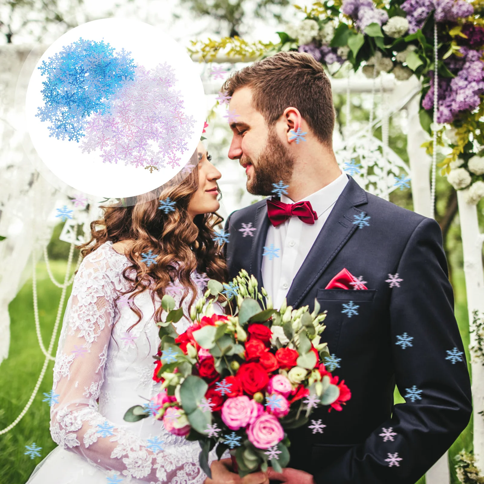 

1Set Snowflake Confetti Christmas Wedding Party Birthday Decoration Glitter Confetti Valentine Celebration Supplies