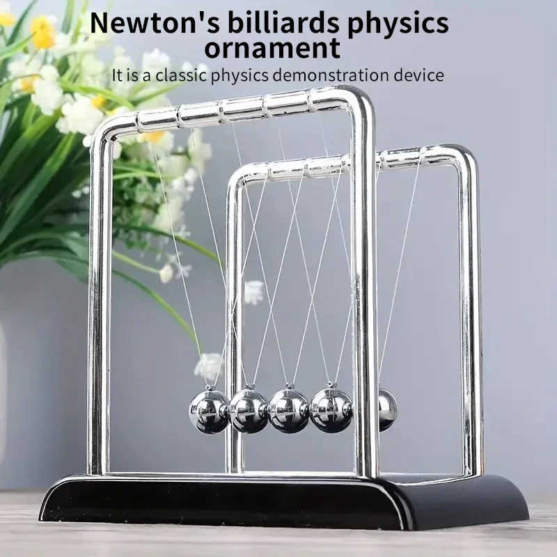 Newton's Cradle Balance Steel Ball Teaching Supplies Physics Science Pendulum Desktop Toys Stress