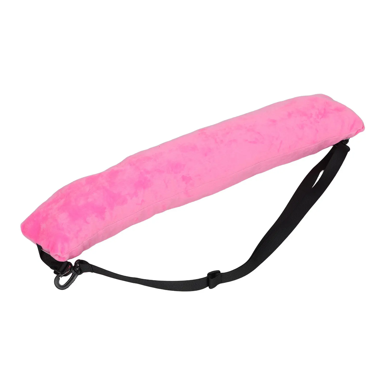 Fillable Travel Neck Pillow Pink Soft Packable Neck Pillow for Airplane Flight Travel Storage Organizer Cushion