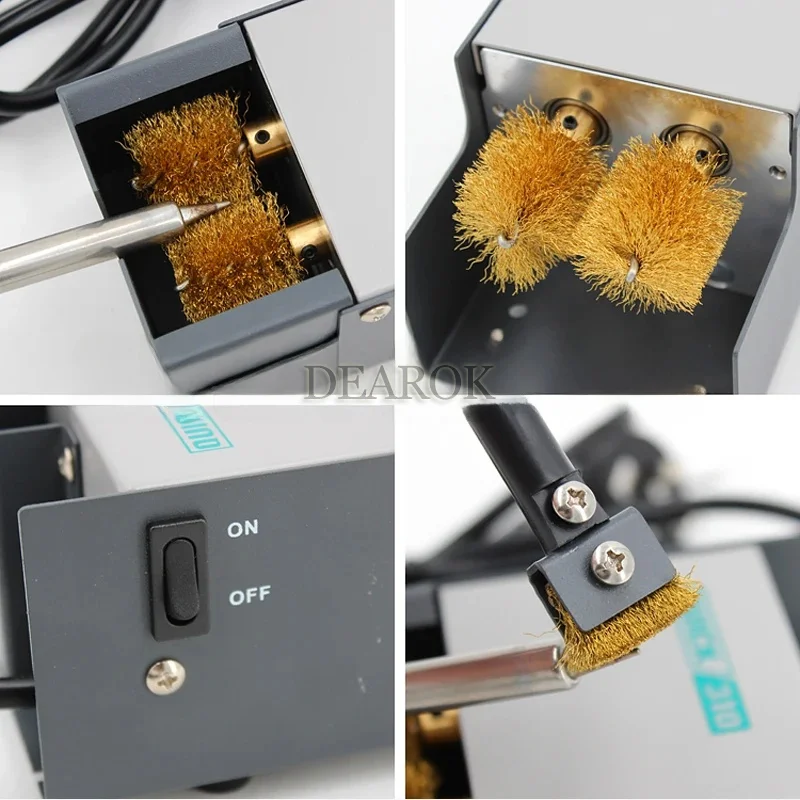 Electric Cleaner 310 Soldering Iron Electric Cleaner Machine Tip WeldingTip Automatic Cleaning Brush Copper Brush Clean Machin