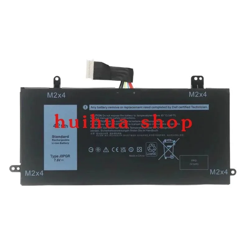 7.6V 42Wh New J0PGR  Battery For Dell Latitude 12 5285 2-in-1,5290 2-in-1 T17G Series JOPGR T17G X16TW 1WND8 Replace parts z