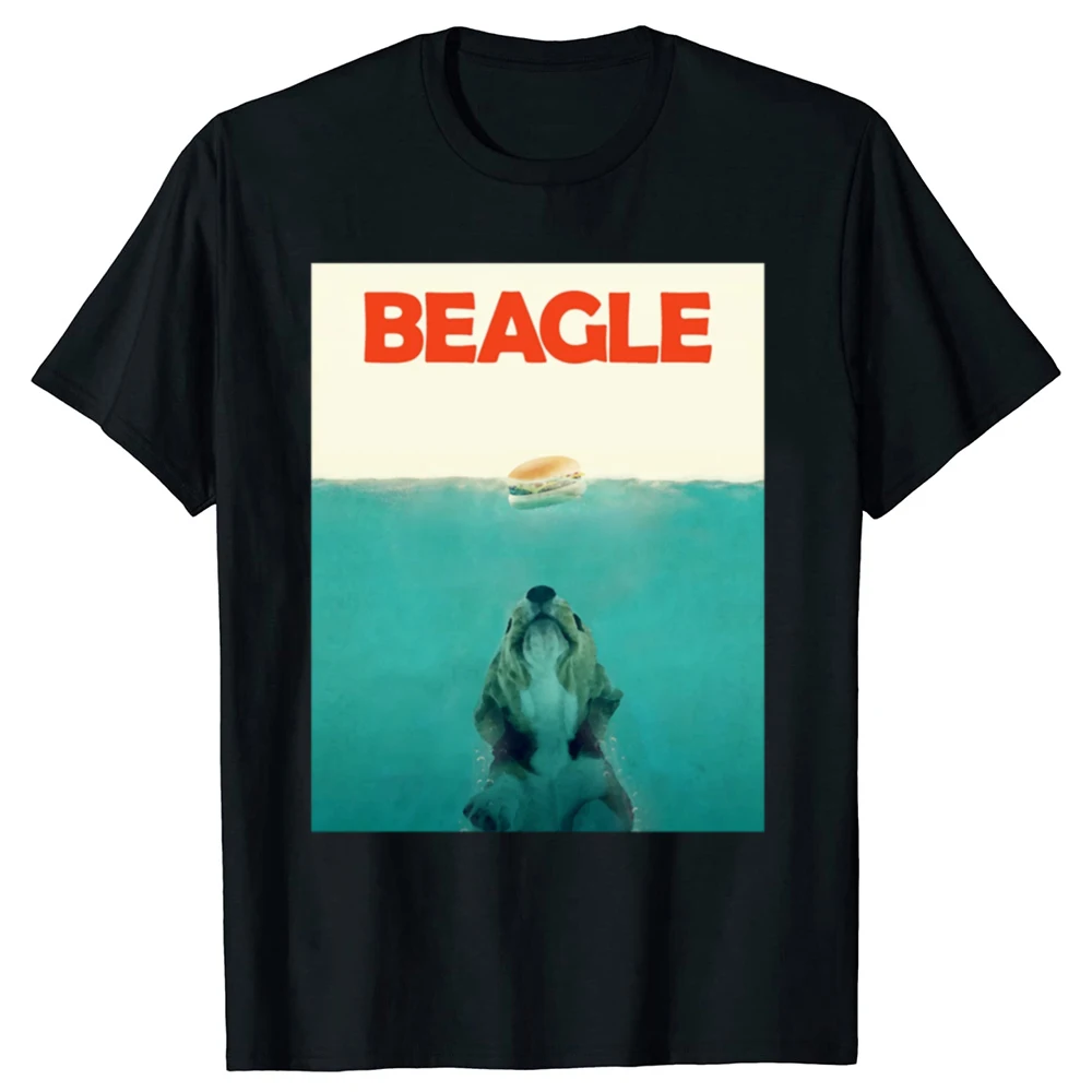 مضحك بيغل الكلب فكي تي شيرت القطن الشارع الشهير قصيرة الأكمام هدايا عيد ميلاد رجالي موضة عادية فضفاض المتضخم تي شيرت