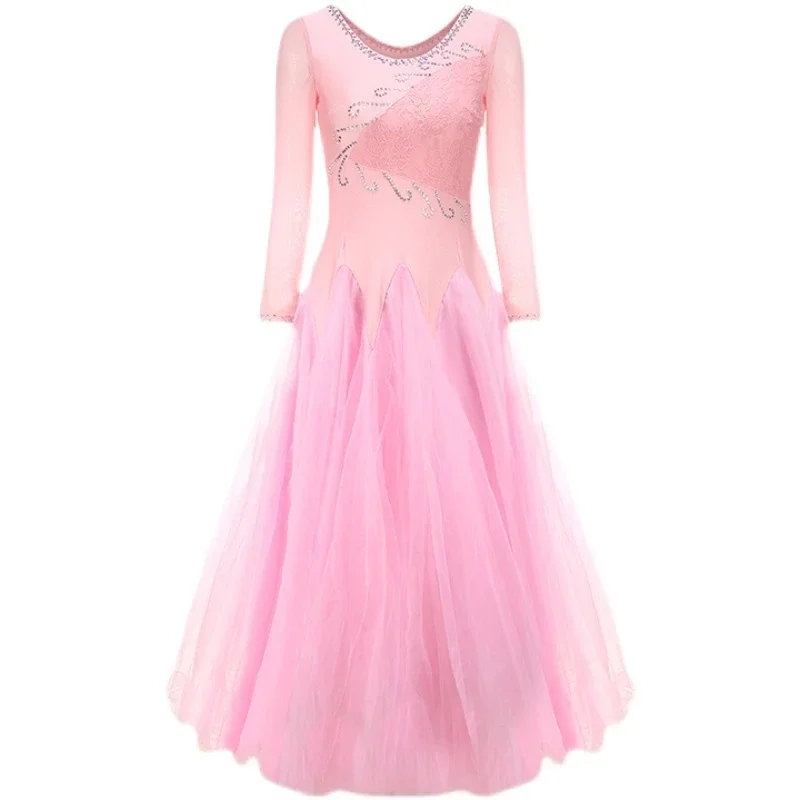 Plus Size Waltz Wear Ballroom Dance Competition Dress Female National Modern Skirts Flamenco Tango Dance Performance Costumes