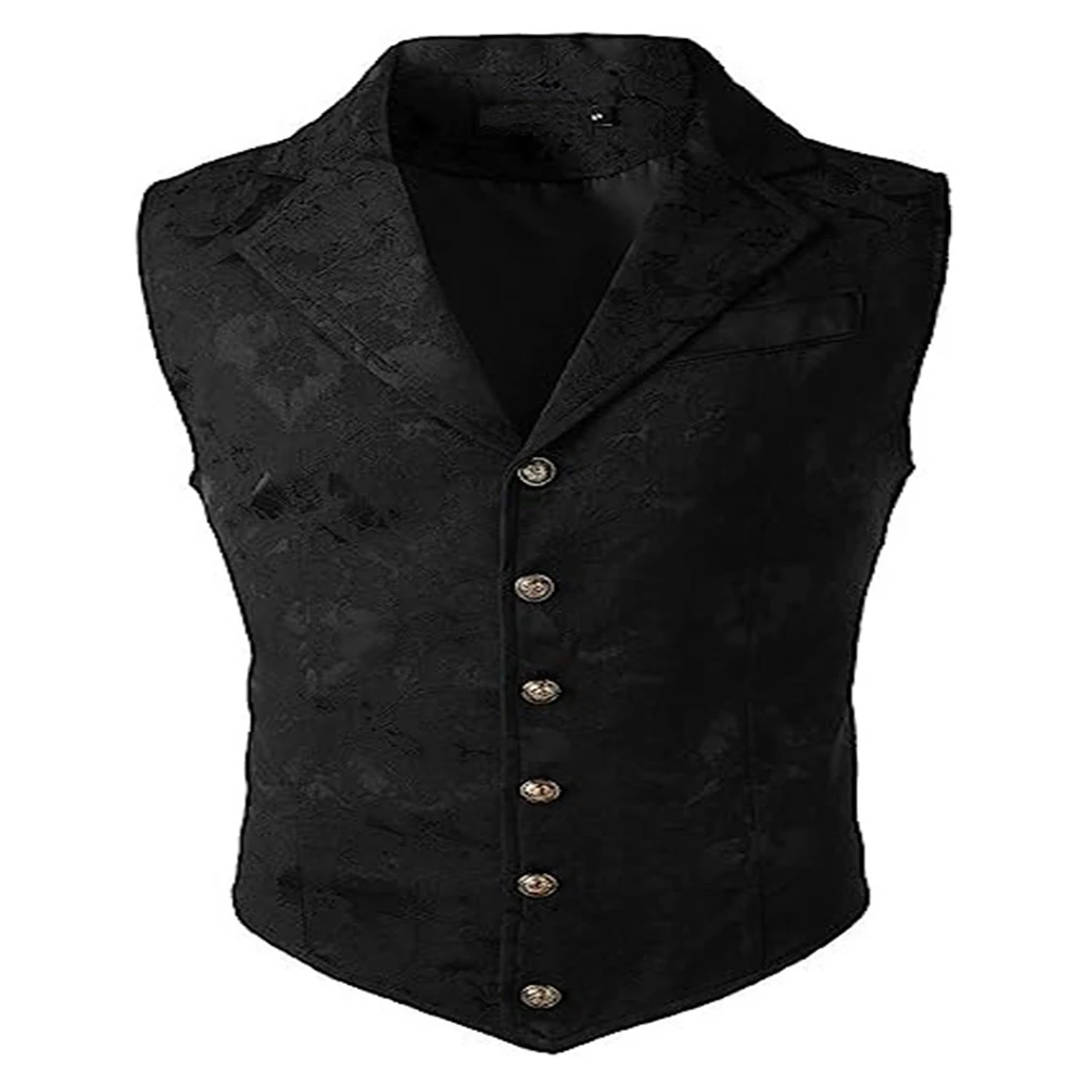 Mens Waistcoat Mens Tops Suit Business Suit Waistcoat Button Vest Casual Waistcoat Daily Decorative Pattern