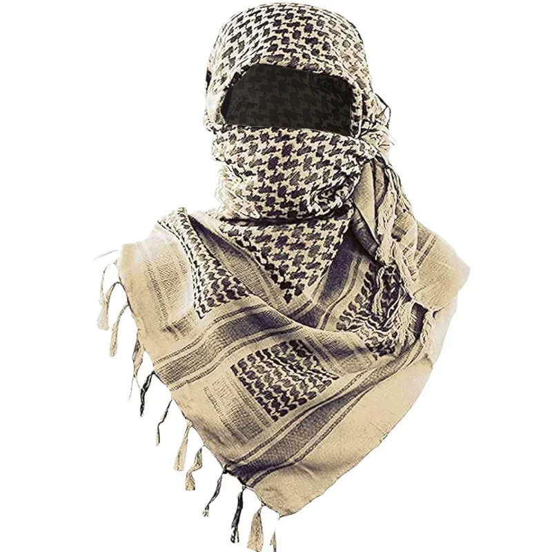 Cotton Wild Desert Scarf Neck Neck Men's and Women's Arabic Fringed Scarf Desert Wrap