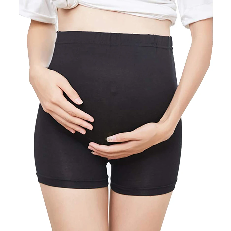 Maternity Panties Women'S Maternity Underwear High-Waist over Bump Pregnancy Support Yoga Shorts