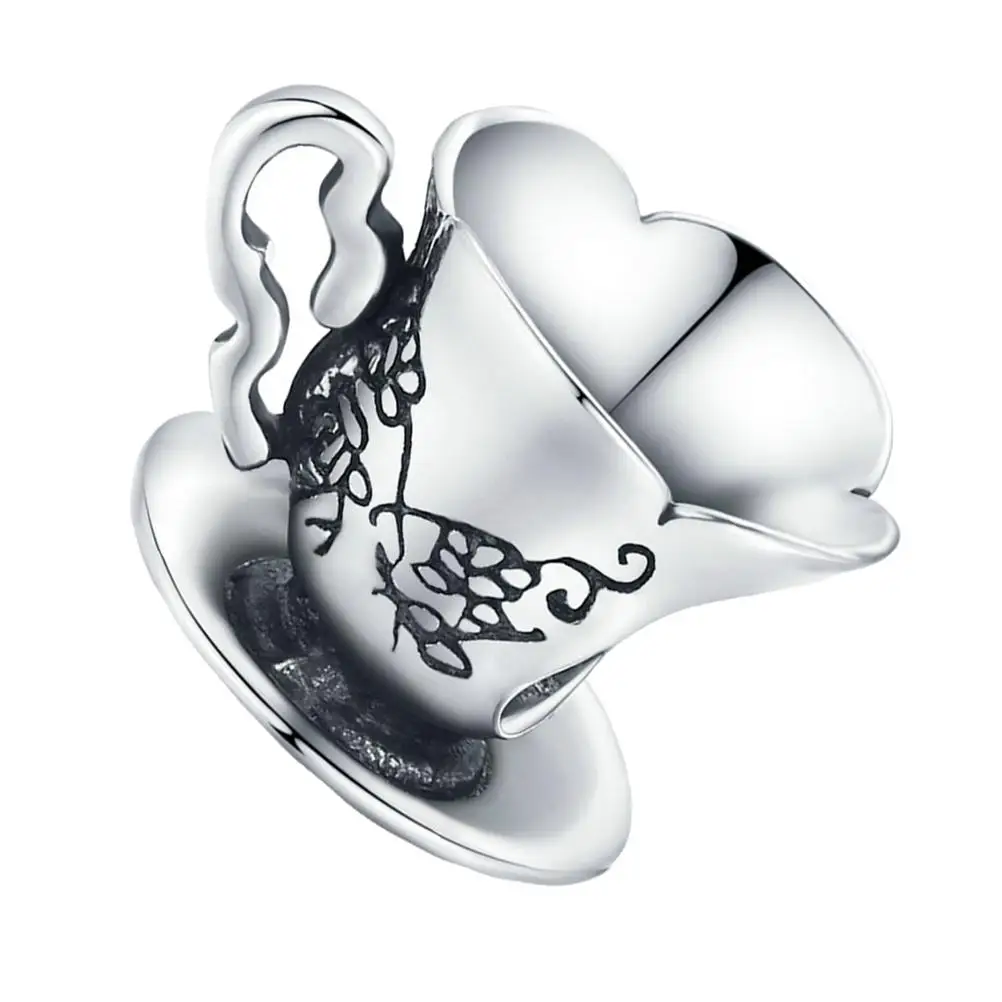 

Beaded Teacup Bracelet Sterling Silver H Chain Elegant Stylish Women Jewelry Gift Fine Workmanship Comfortable Unique Design