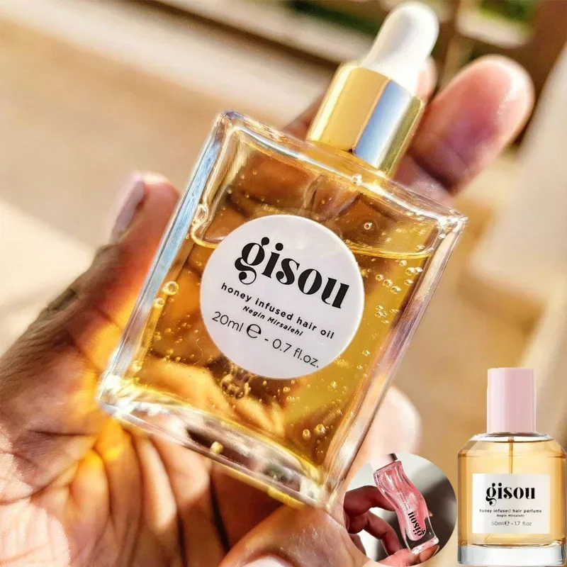 New Gisou Honey Hair Oil 20ml Essence Lip Oil Lipstick Moisturizing Reduce Lip Lines Liquid Exfoliating Gloss Makeup Lips Care