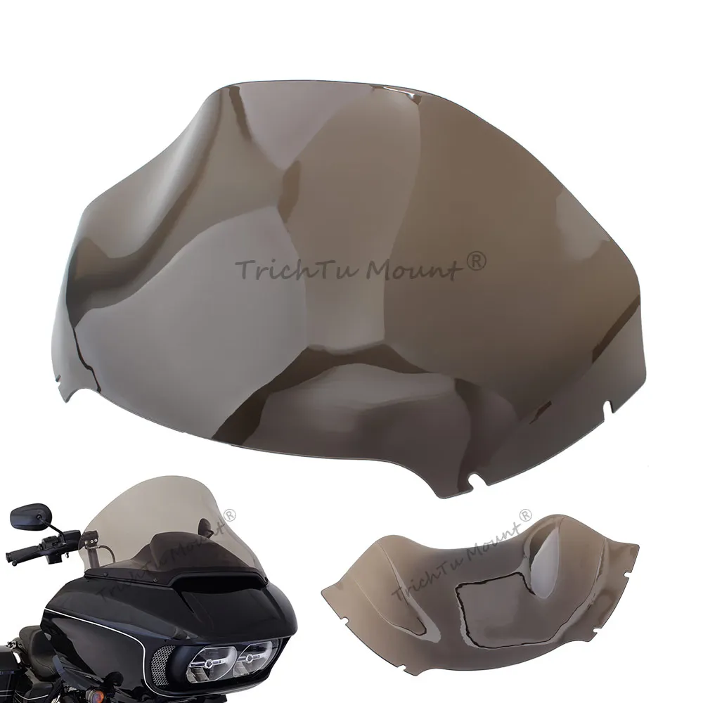 Motorcycle Cycle Wave Windshield Fairing Windscreen Cover 13inch For Harley Road Glide Special Ultra Limited CVO FLTRT 2015-2024