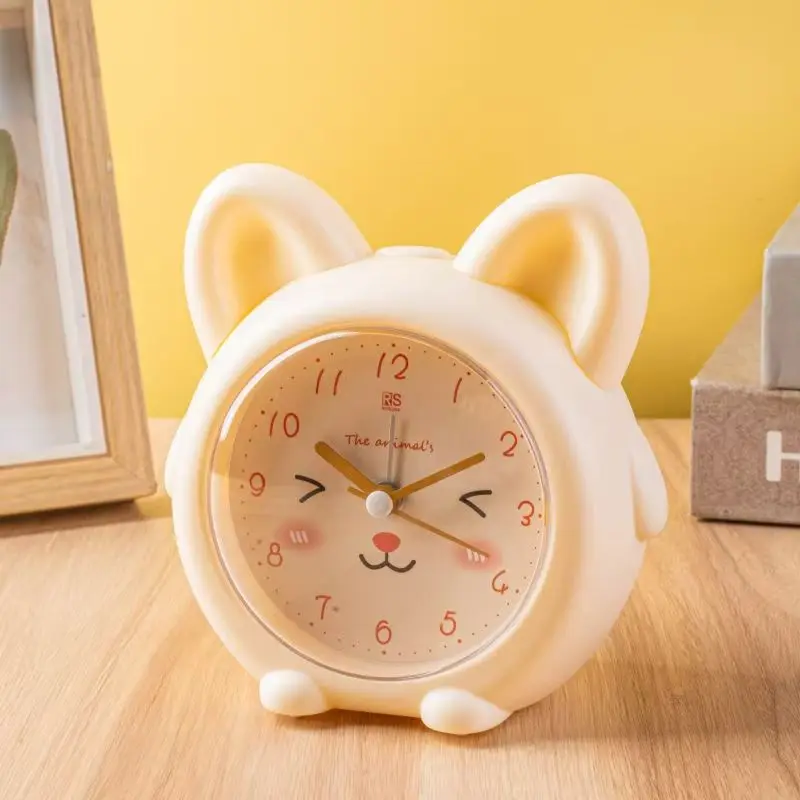 Student Small Alarm Clock Lazy Wake Up Music Multi-functional Animal Clock Bedroom Mute Fashion Cute Clock