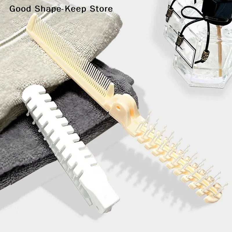 dailyPortable Travel Folding Comb Brush Anti-static Styling Massage Comb ProfessionalDaily products