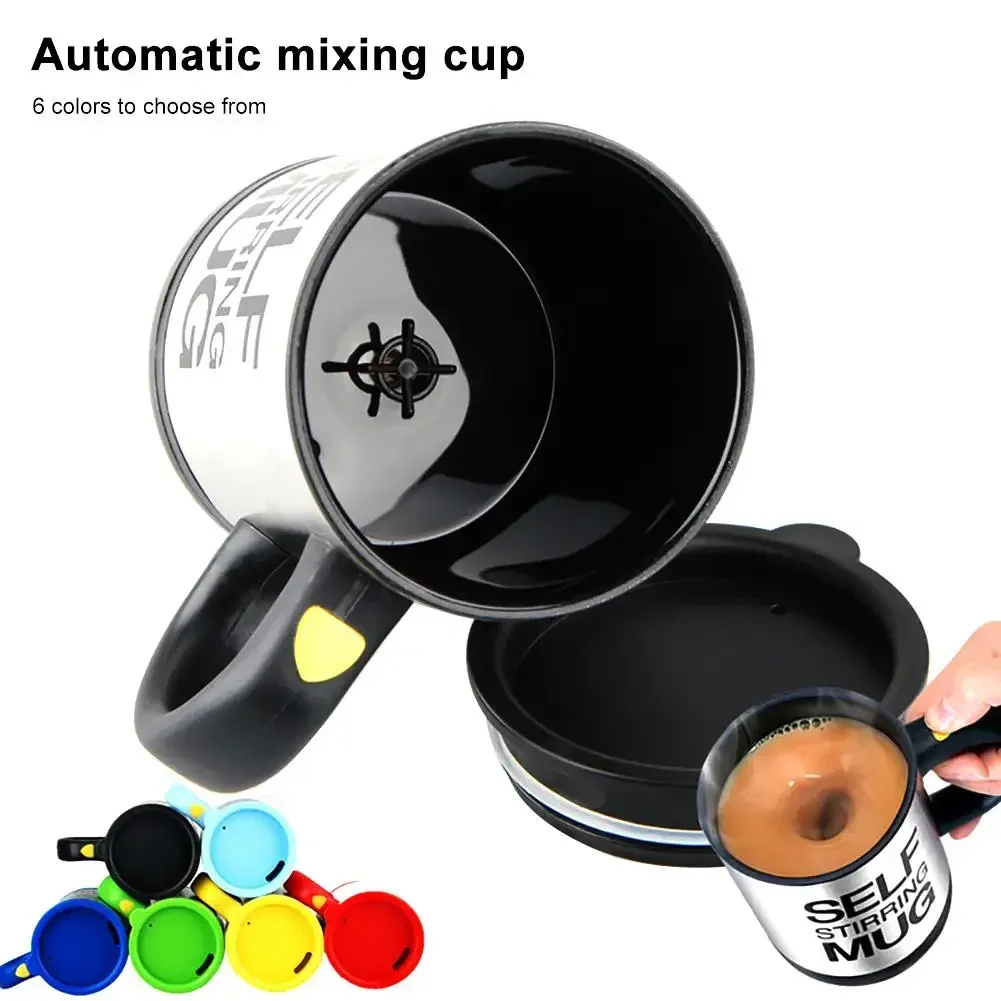 400ml Mugs Automatic Electric Lazy Self Stirring Mug Cup Coffee Milk Mixing Mug Smart Stainless Steel Juice Mix Cup Drinkware