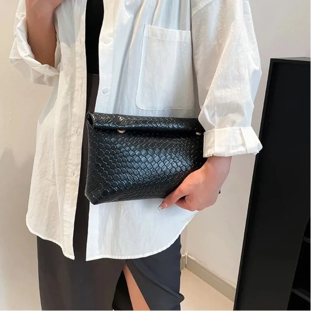 Fashion Buckle Women Clutch Bag Stone Pattern Large Capacity Coin Purse Multifunctional Dinner Bag Women