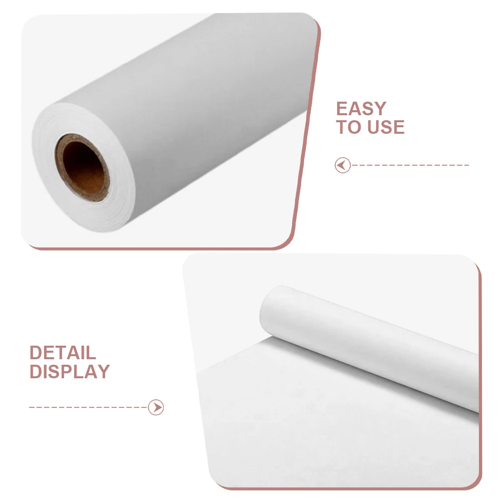 White Drawing Paper Roll Painting Paper Rolls Art Paper Roll for Kid Activity And Painting Art Watercolor Paper Crafts Supplies
