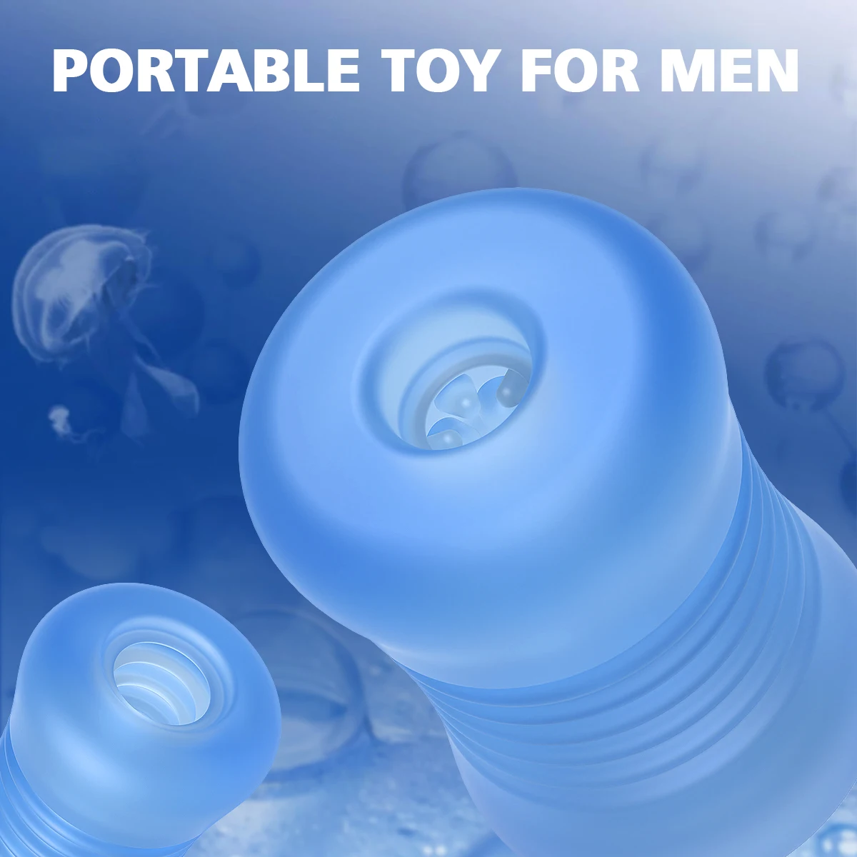TPE Artificial Vagina Dual Channel Glans Sucking Sex Toys for Men Portable Male Masturbator Cup Delay Ejaculation Penis Massage - Image 3