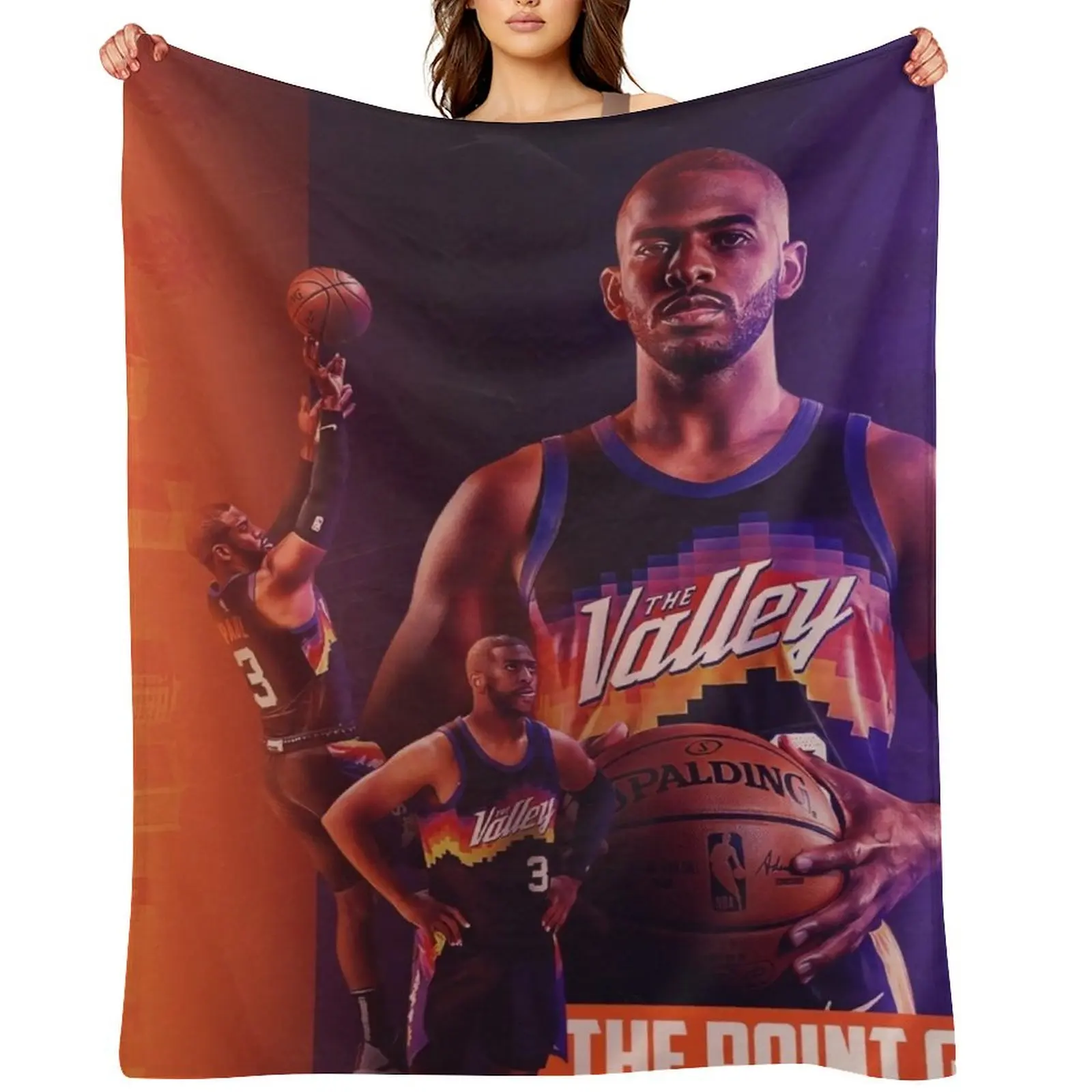 

Chris Paul 3 The Point GOD Throw Blanket Soft christmas gifts Hairys Blankets