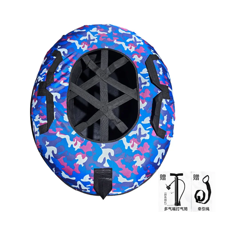 Thickened Ski Ring Rainbow Slide Ring Ski Tire Ring Tire Ski Slide Ski Slip Grass Inflatable Tire Ski Ring Diameter 100CM