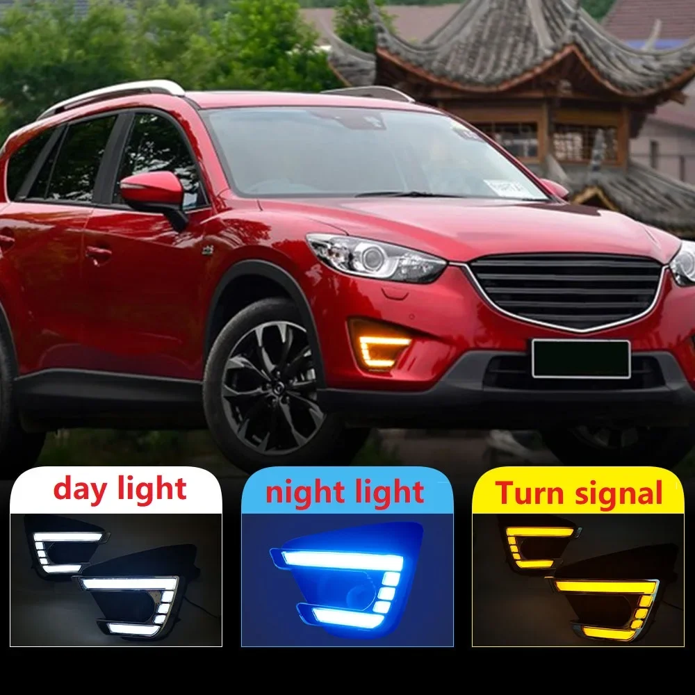 

LED Foglight Fog Lights Turn Signal Lamp Day Light for Mazda CX-5 2013 2014 2015 Auto Parts Replacement and Modification