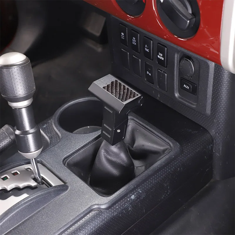 

Черная накладка из алюминиевого сплава на рычаг переключения дифференциала для Toyota FJ Cruiser 2007-2021, аксессуар для интерьера автомобиля