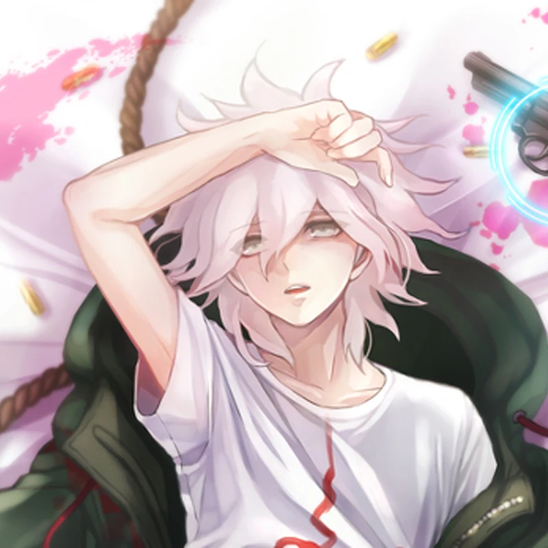 

Dakimakura Anime Pillow Case Komaeda Nagito Pillow Cover Halloween Christmas Decoration