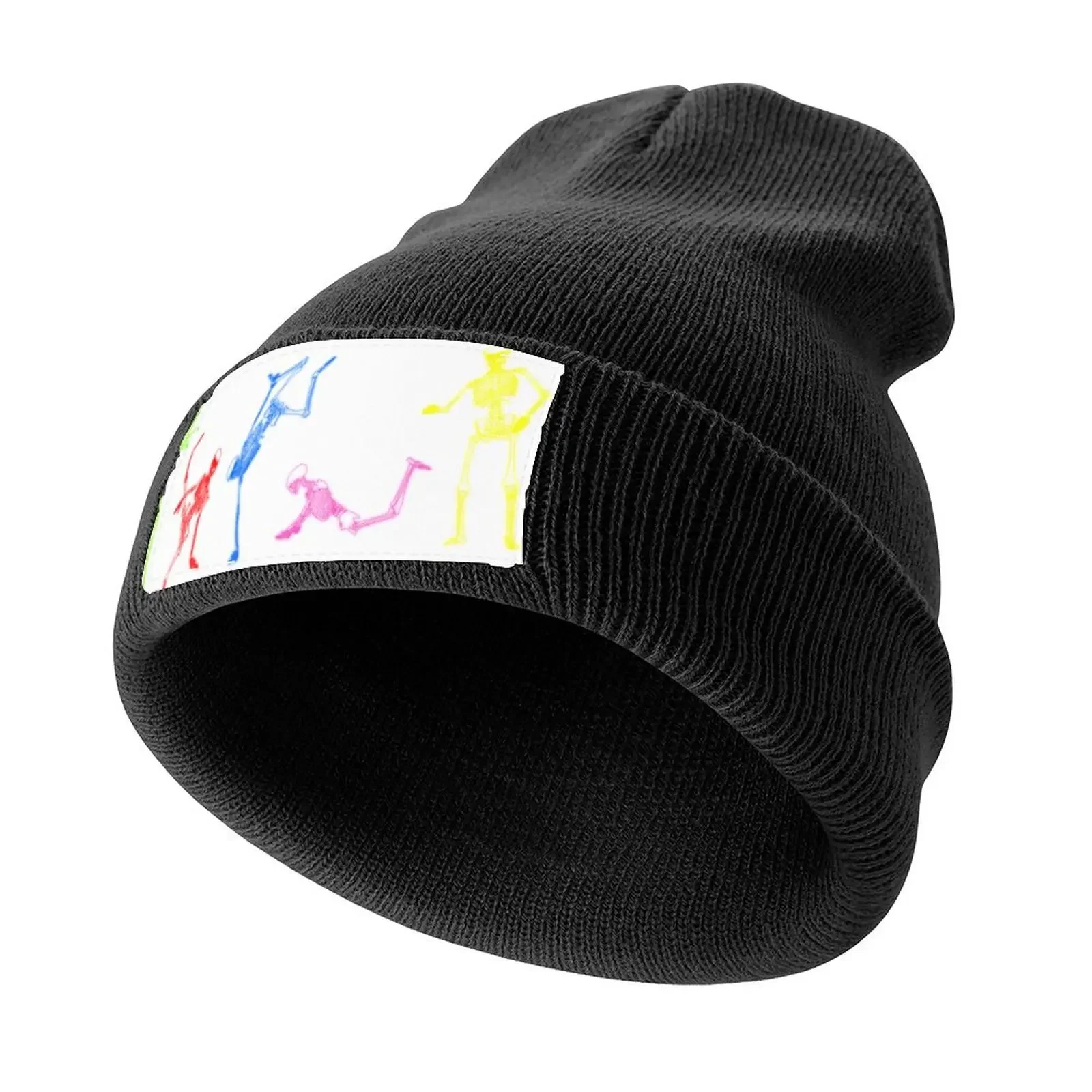 

Funny Neon Old School 80s Retro Break Dancing Skeletons Knitted Cap birthday Golf Trucker Hat Gentleman Hat Women's Hats Men's