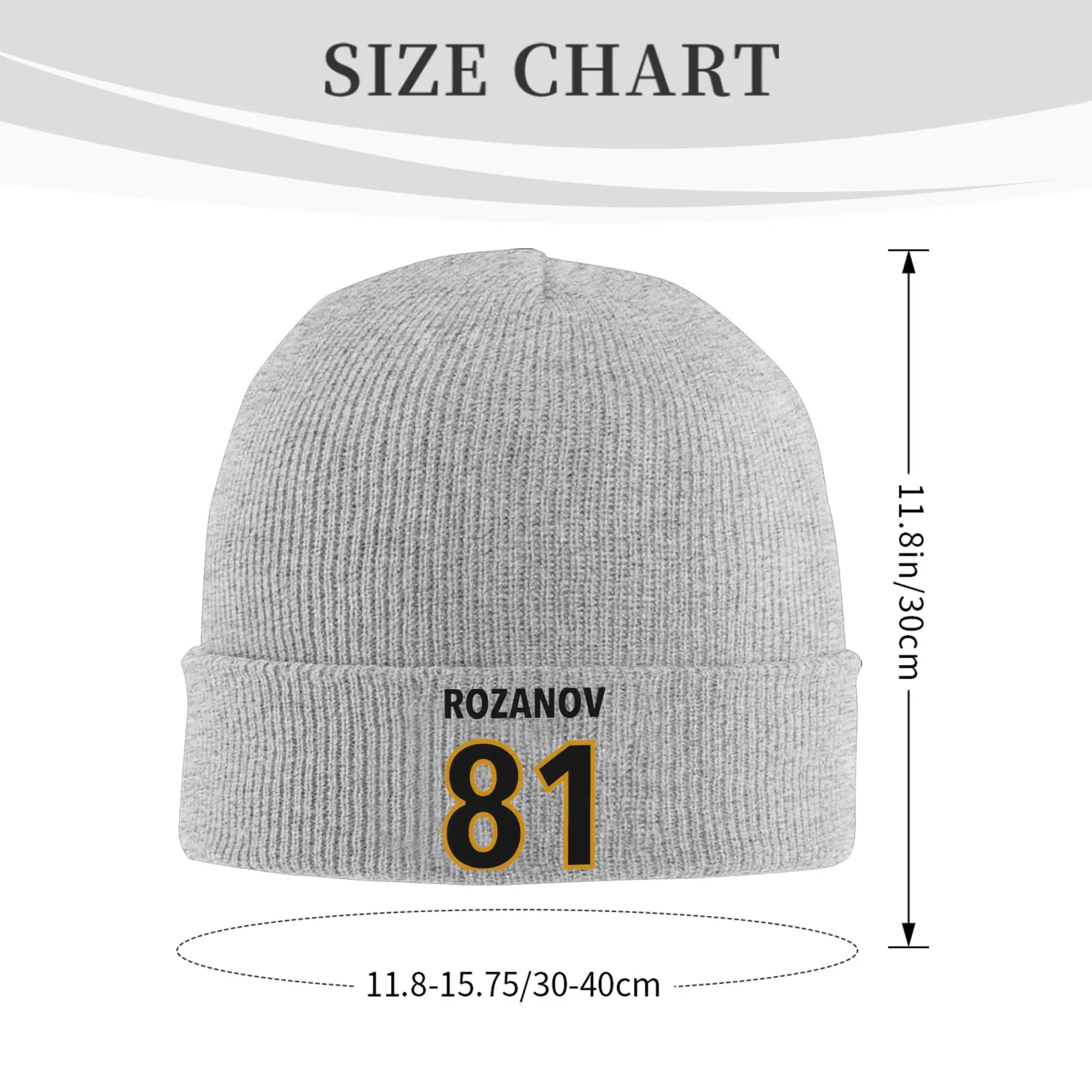 Heated Rivalry Rozanov 81 Knitted Hat for Women Men Beanies Winter Hat Acrylic  Crochet Caps