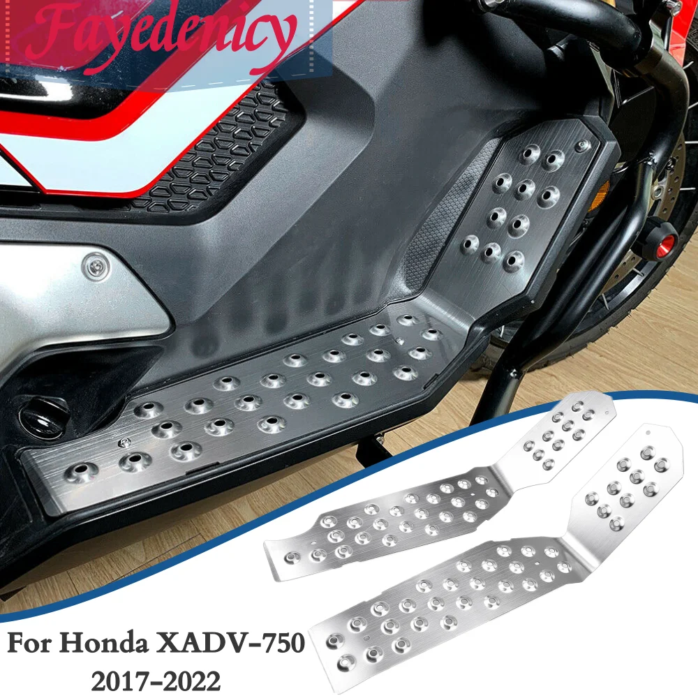 

Motorcycle Foot Rests Stainless Steel Footrest Plate Pad Pedals for Honda X-ADV XADV 750 XADV750 2017-2022 2021 2020 2019 2018