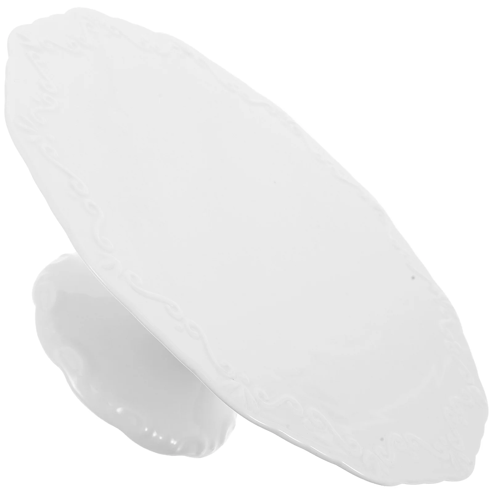 

1Pcs Premium Ceramic Cake Food Grade Material for All Occasions Cake Stand Fruit Stands Dessert Display Holder