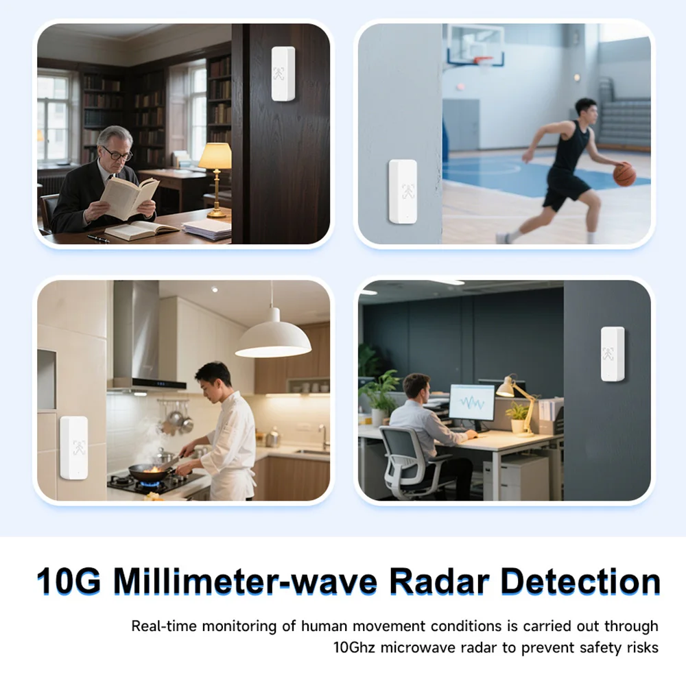 Tuya Zigbee PIR датчик движения умный 10 ГГц MmWave радар-детектор детектор движения человеческого тела для умного дома Smart Life управление через приложение