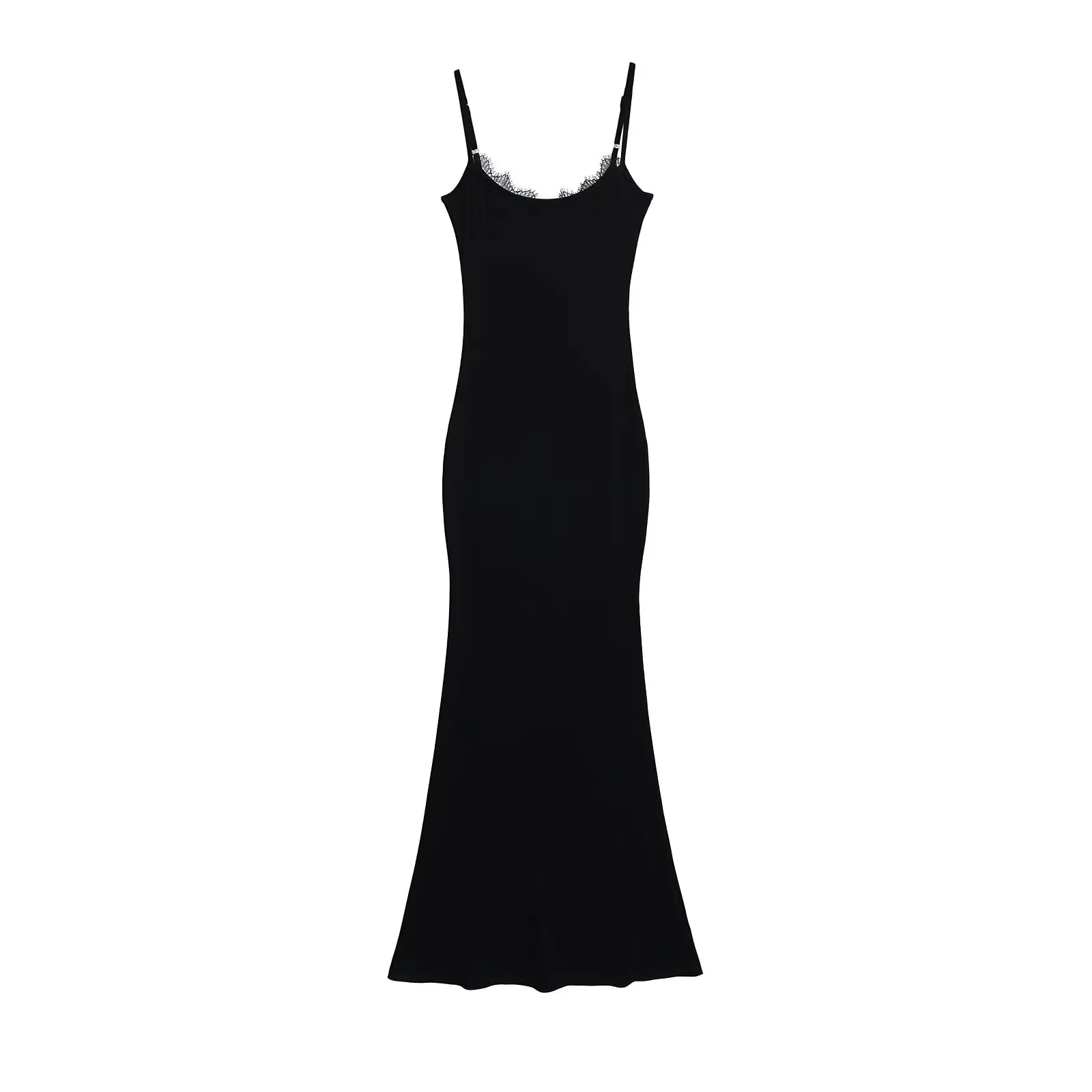 

Pure Desire Sexy Lace Splice Strapl Dr Women's Summer Slim Fit Waist Cinching Slimming Long Skirt Casual Sle