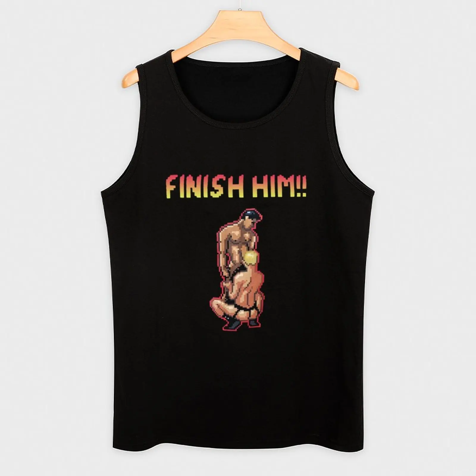 Finish Him Video Tank Top bodybuilding male top