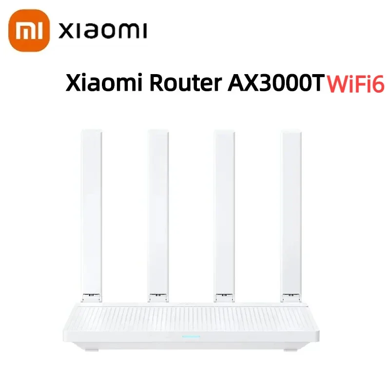 2024 NEW Original Xiaomi AX3000T Router 2.4GHz 5GHz 1.3GHz CPU 2X2 160MHz WAN LAN LED NFC Connection for Home Office Games Mi