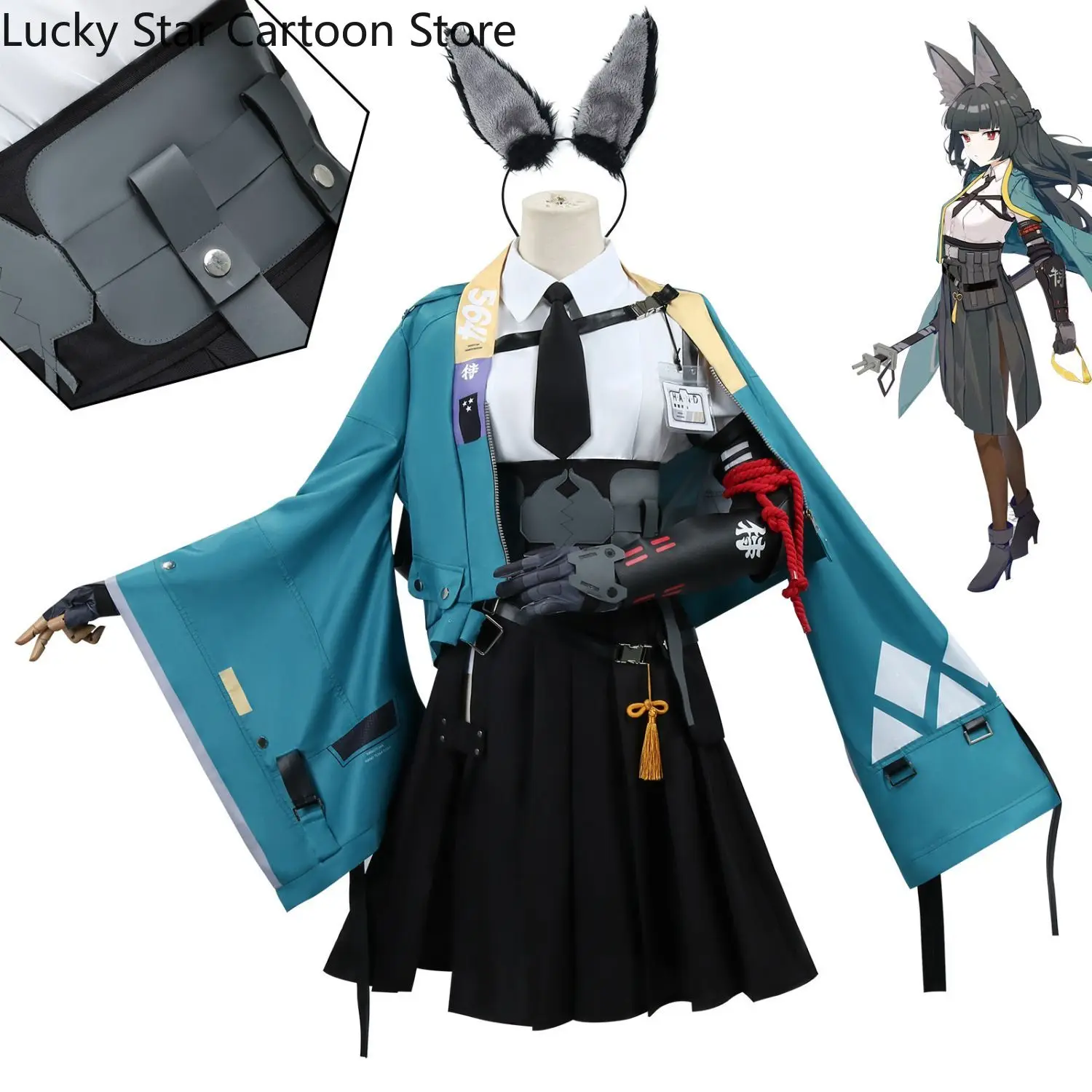 

New Suit Zenless Zone Zero Hoshimi Miyabi Cosplay Uniform Daily Halloween Clothing Tail Game Anime School Uniform Birthday Gift