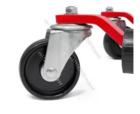 1500LBS Capacity Hydraulic Jack With Non-Slip Pedal & Rollers For Auto Repair, Tire Ch 1pcs Car Wheel Dolly Jack Set Of 2/4