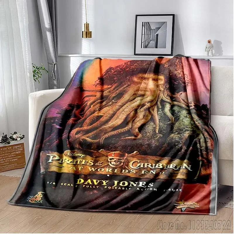 Pirates Caribbean Poster 3D Printed Home Cute Kids Blanket Throw for Bed Sofa Decor Fleece Nap Blankets Boys Girls Children Gift