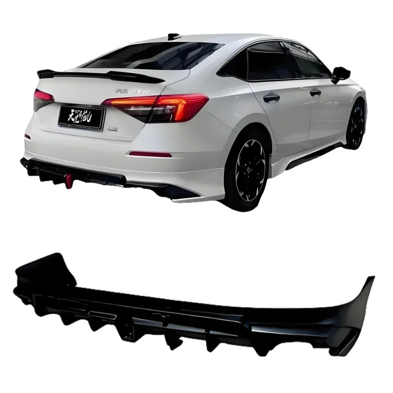 

Auto Body Systems Wide Body Kit Pp Car Rear Diffuser Lip Bumper Part For Honda CIVIC 2022