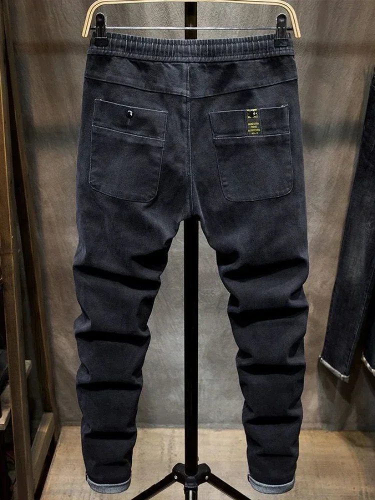 Pantaloni cargo da uomo Pantaloni maschili dritti elasticizzati slim Pantaloni lunghi neri in cotone larghi di lusso di grandi dimensioni Moda Novità di alta qualità Emo