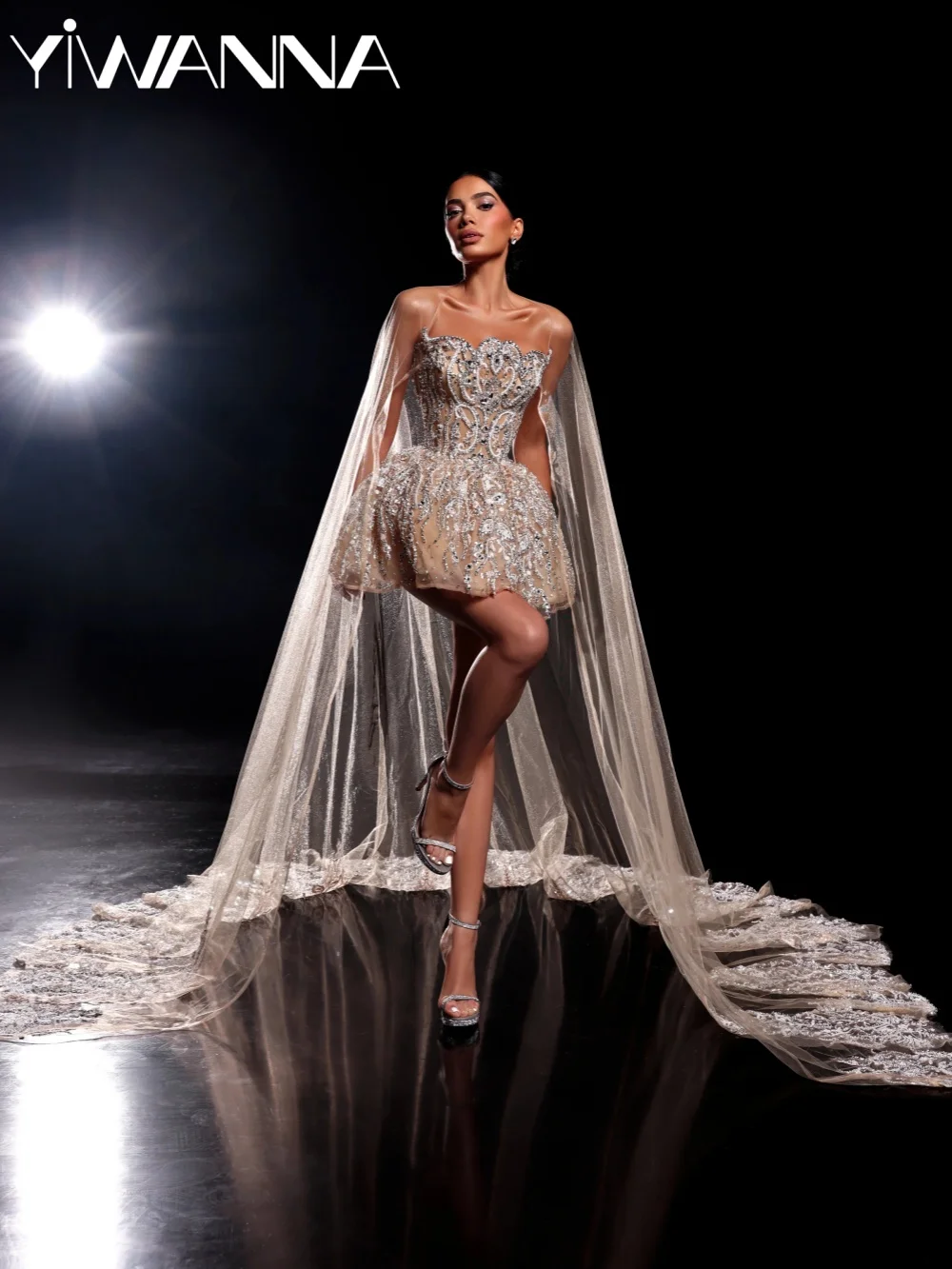 

Новое поступление, вечернее платье с аппликацией из бисера, роскошное мини-свадебное платье без бретелек, новое потрясающее коктейльное платье по индивидуальному заказу