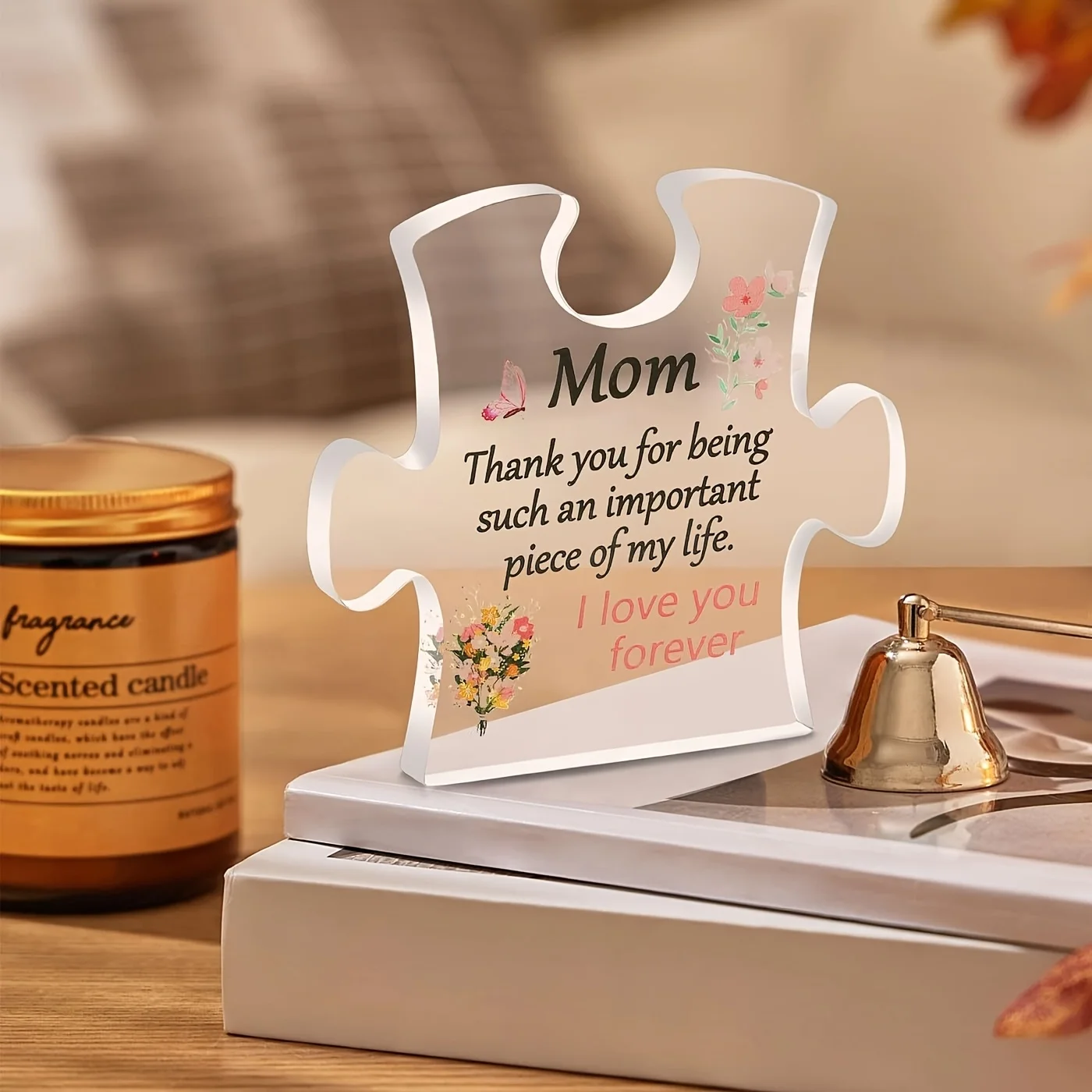 هدايا للأم، هدايا عيد ميلاد رقيقة للأم من كتلة أكريليك للابنة، هدايا عيد الميلاد لعيد الميلاد وعيد الأم للأم