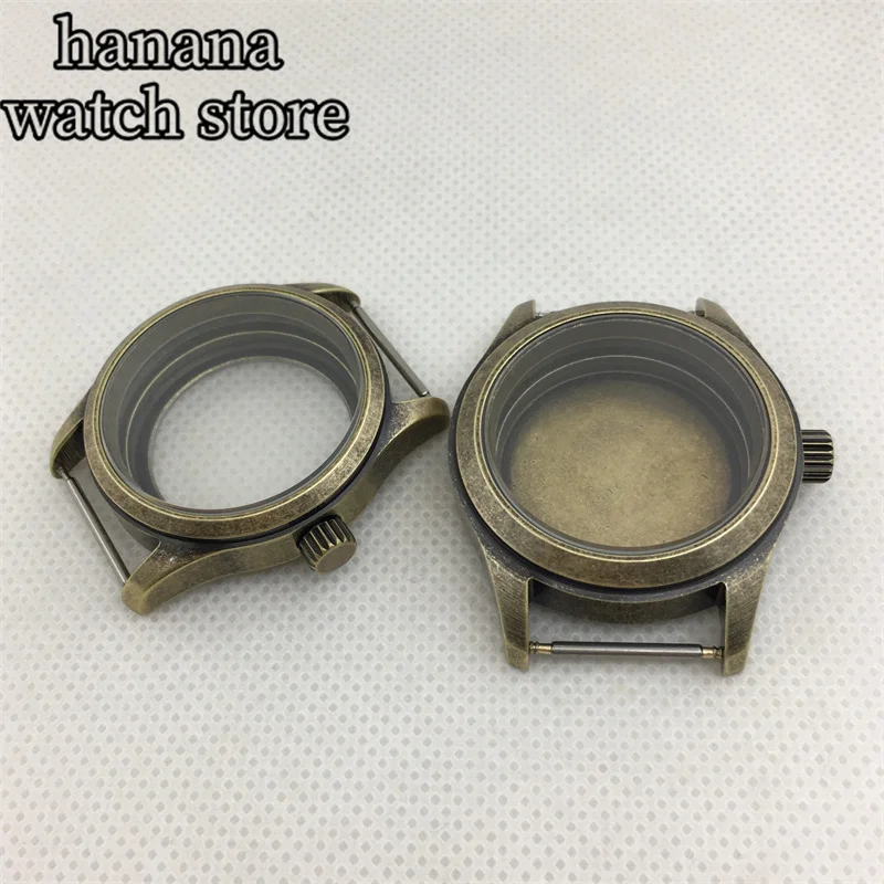 BLIGER 36mm 39mm Bronze case Dome Sapphire glass fit NH34 NH35 NH36 ETA2824 PT5000 movement Screw crown