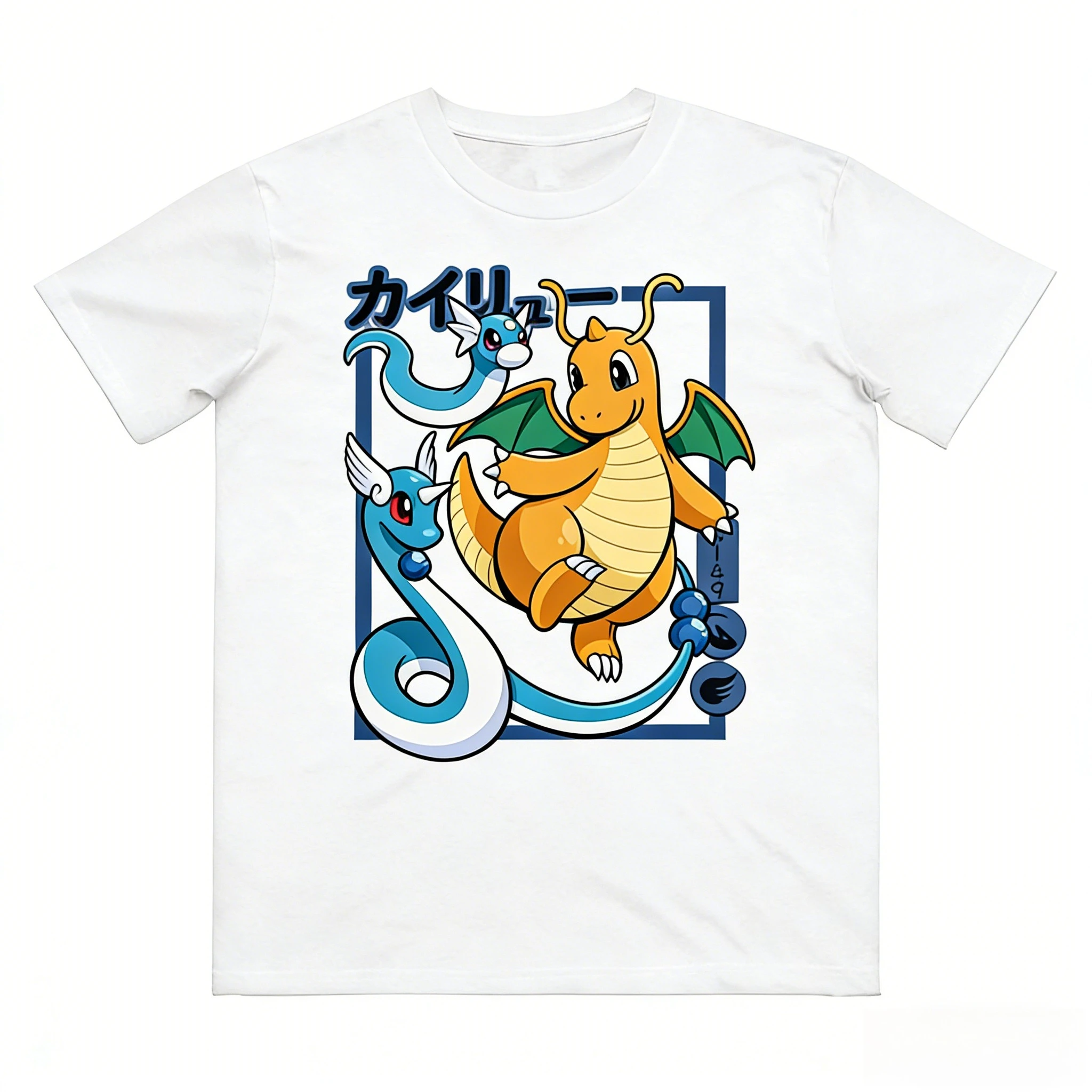 T-shirt imprimé Pokémon Dratini Evolution pour hommes et femmes, haut Harajuku Y2K, Streetwear, nouvelle collection été 2026