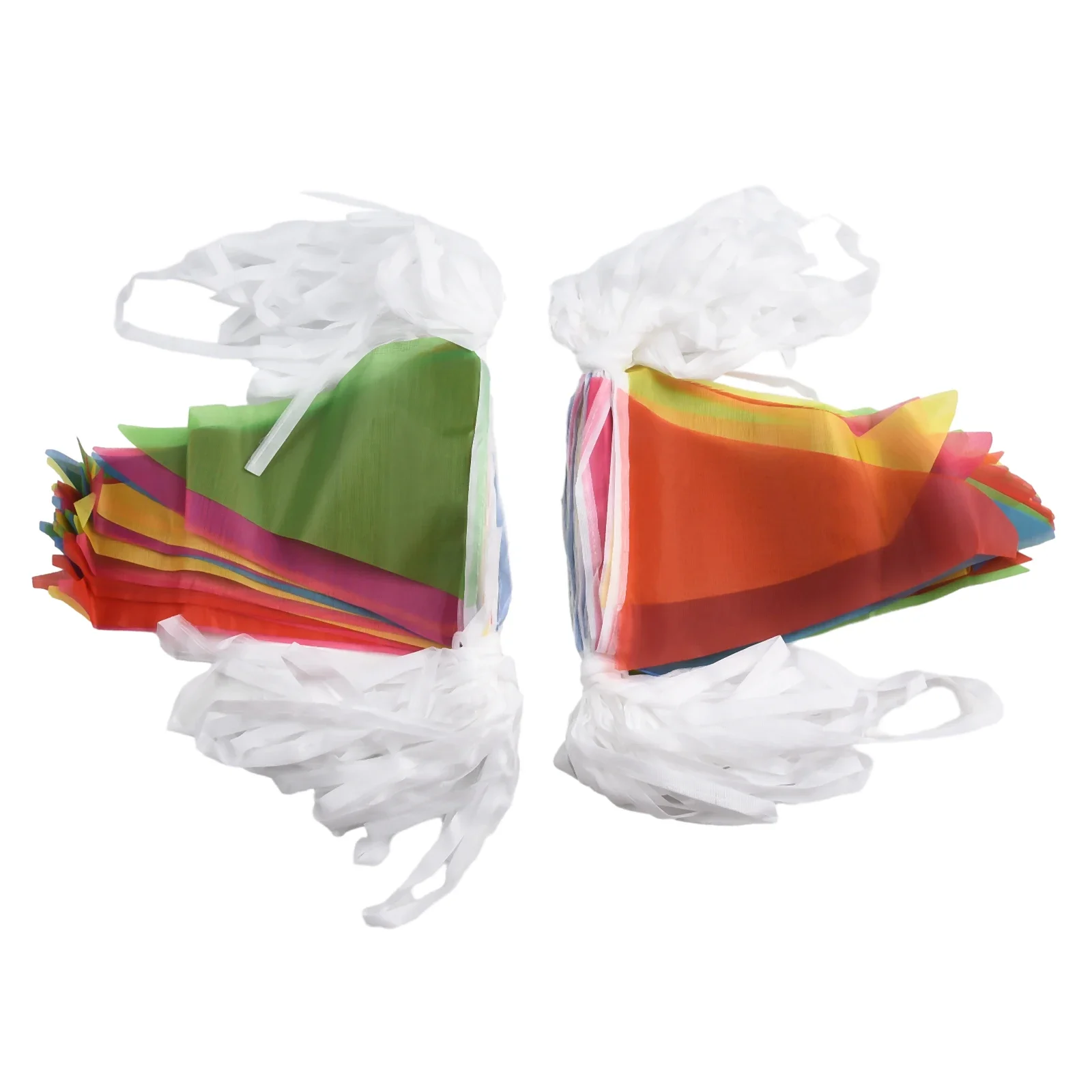 High Quality Practical To Use Brand New Triangle Flags Bunting 100 Flags 50 Meters Banner Pennant Easily Cleaned