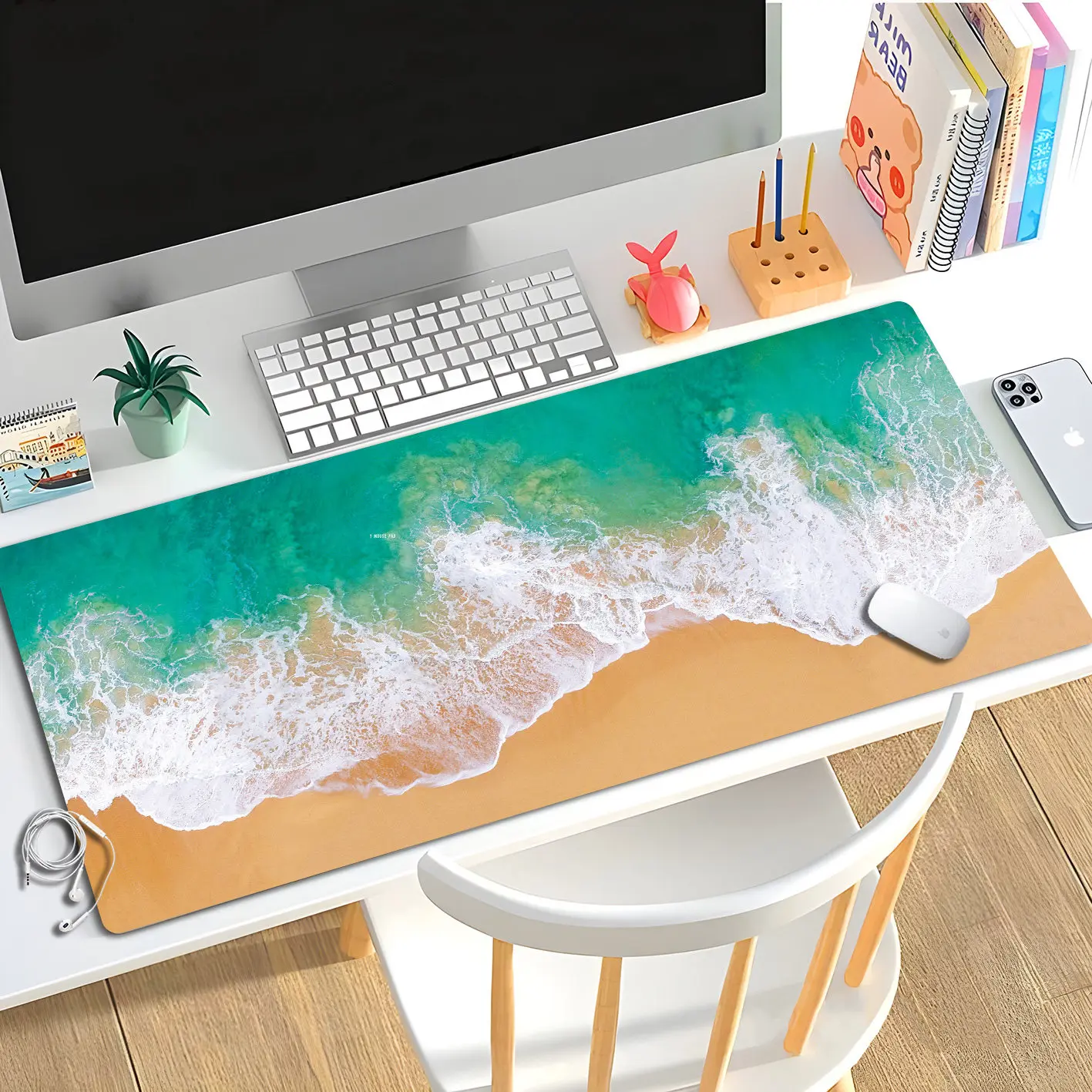 

Большой коврик для мыши Ocean View, коврик для игрового стола, большой коврик для клавиатуры, защитный коврик для компьютерного стола, учебного стола, рабочего стола