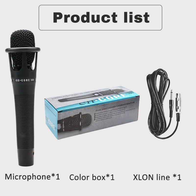 1セット E300 ハンドヘルドコンデンサーマイク ショートマイク 歌 ライブ配信機器 マイク ライブ配信 カラオケ ショートマイク