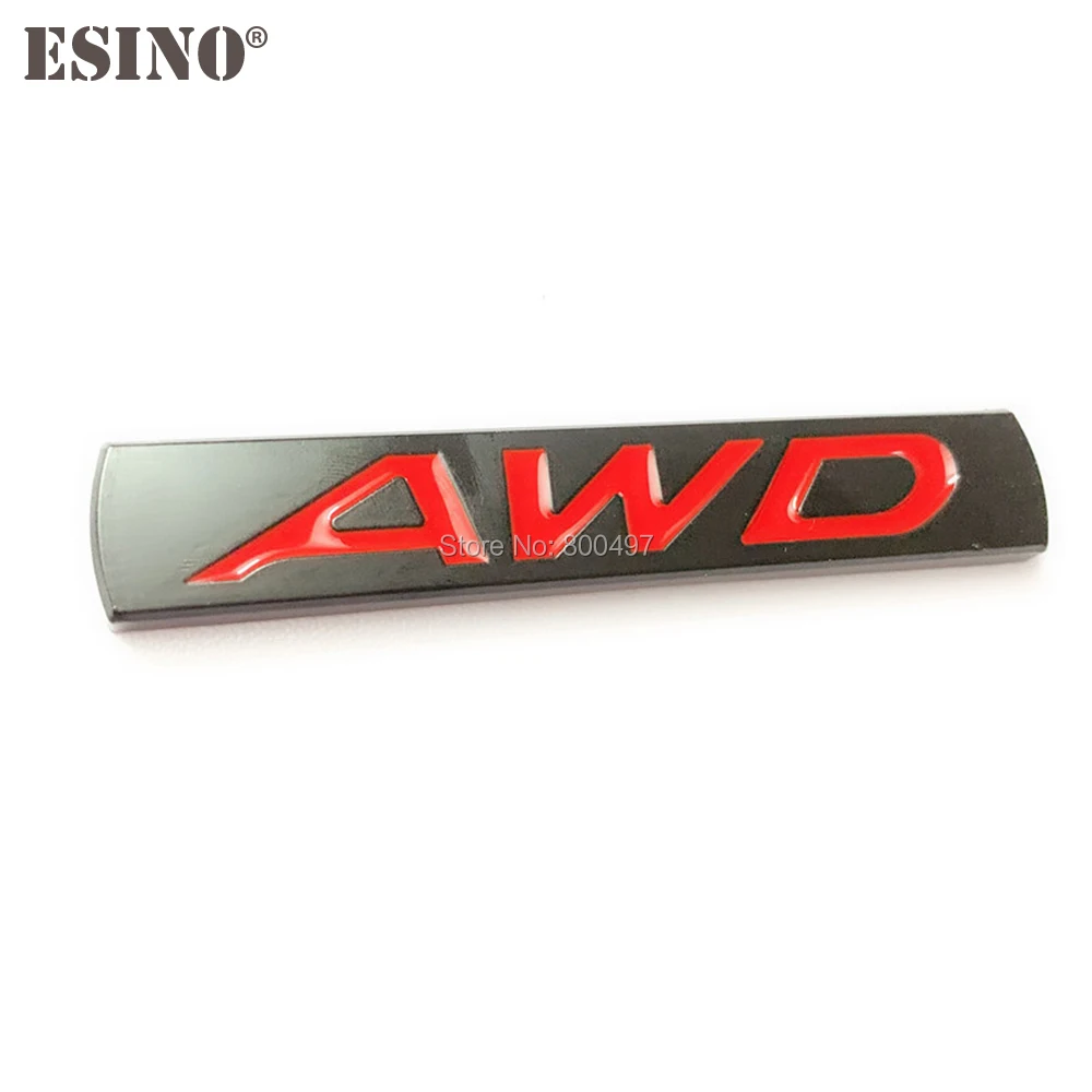 New Car Styling 3D AWD Metal Chrome Zinc Alloy Emblem Car Body Badge Sticker Auto Accessory for Mazda 3 CX-3 CX-5 RX-8 RX-5